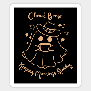 Cute Coffee Halloween - Funny Quote Magnet